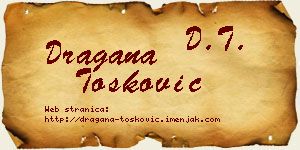 Dragana Tošković vizit kartica